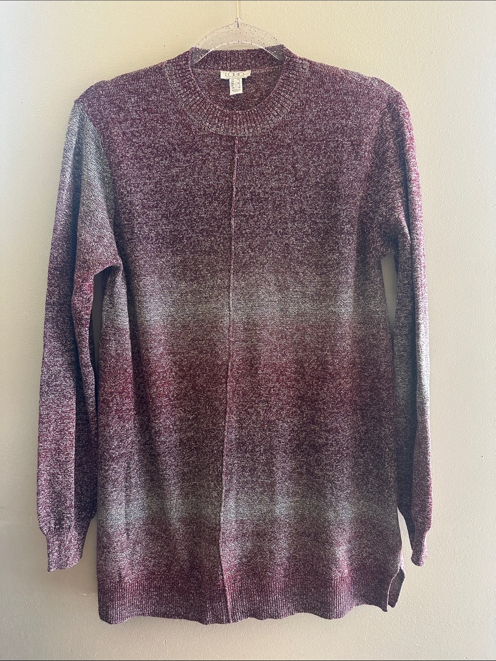 Logo Lori Goldstein XS Ombré Space Dyed Sweater Tunic